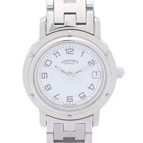 HERMES Clipper CL4.210.130 3758 (old buckle) Women's Watch, Stainless Steel, 130485