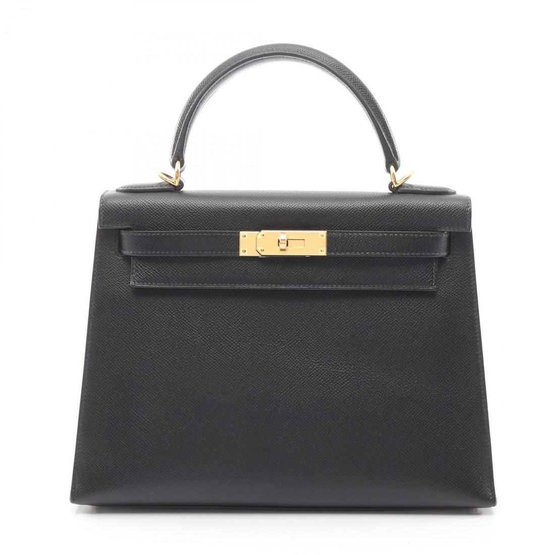 Hermes Kelly 28 handbag in leather, Epsom black, for women (1 of 17)