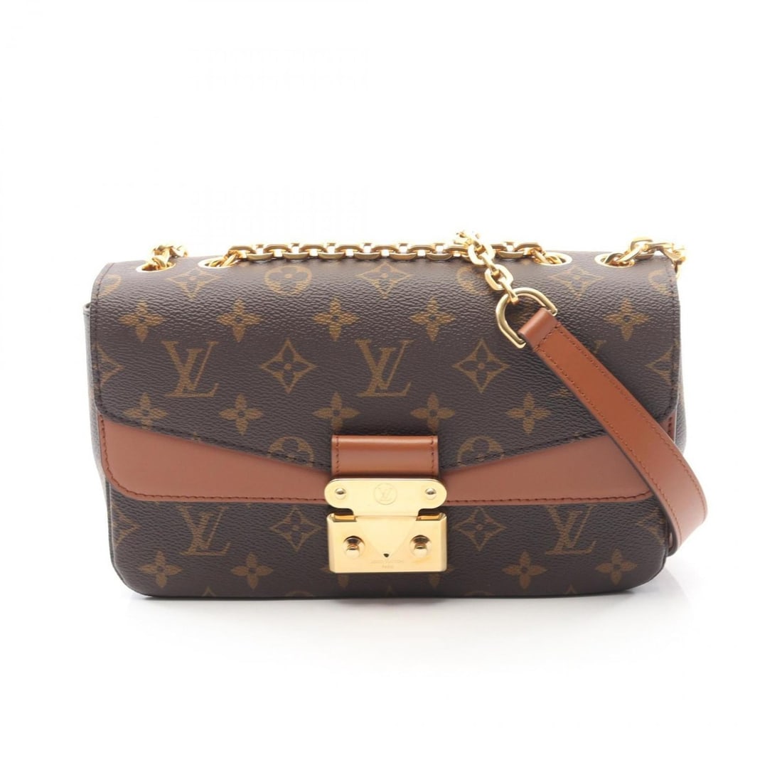 Louis Vuitton Marseau Shoulder Bag/Handbag in Coated Canvas and Leather with Monogram Design, Brown, (1 of 15)