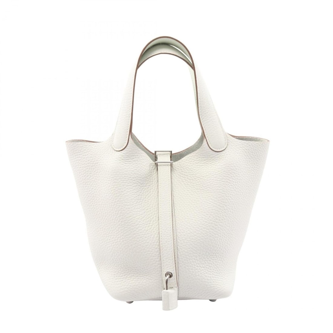 Hermes Hermès Picotin Lock Touch PM Eclat New White Vert Fizz Handbag, Taurillon Clemence Leather, (1 of 11)