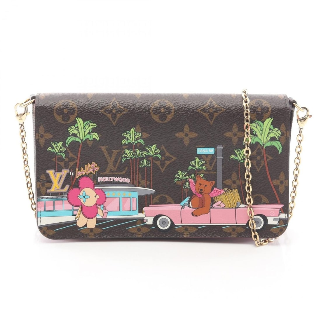 Louis Vuitton Felicie Pochette Shoulder Bag/Handbag in Coated Canvas and Leather, Monogram Vivienne, (1 of 13)