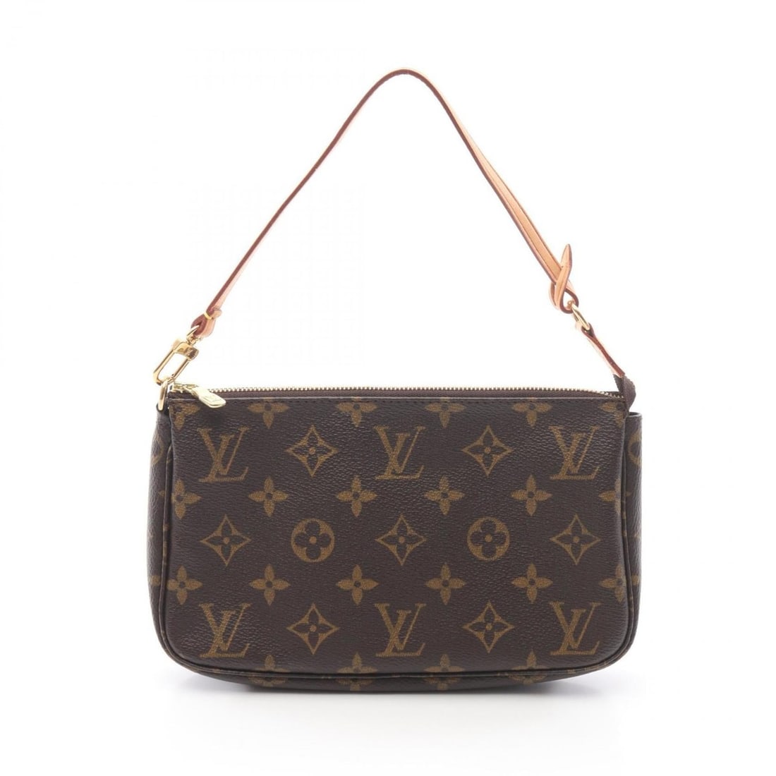 Louis Vuitton Pochette Accessoires Handbag, Coated Canvas and Leather, Monogram, Women's, Brown, (1 of 16)