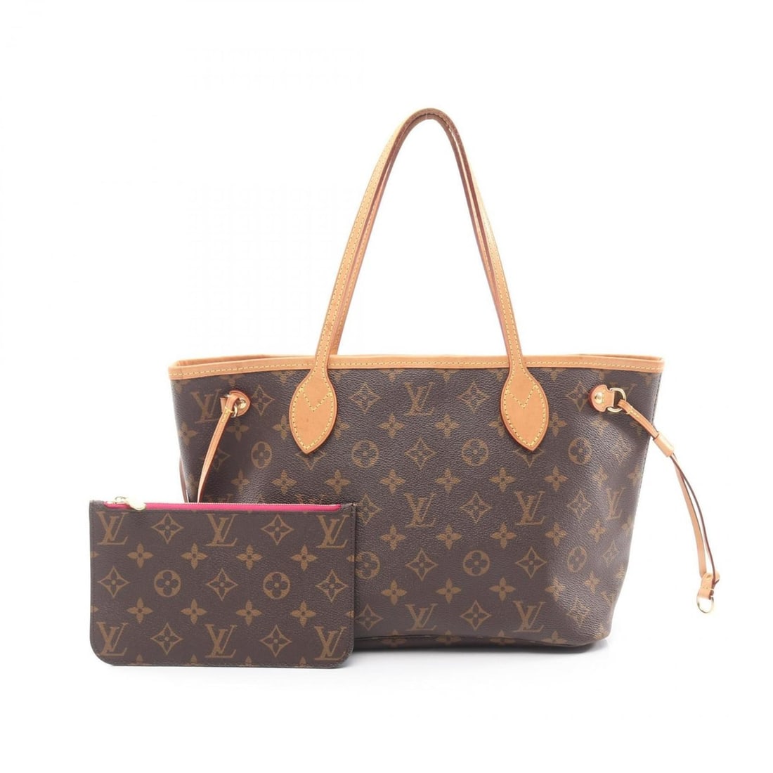 Louis Vuitton Neverfull PM Tote Bag, Coated Canvas and Leather, Monogram, Women's, Brown, M41245 (1 of 17)