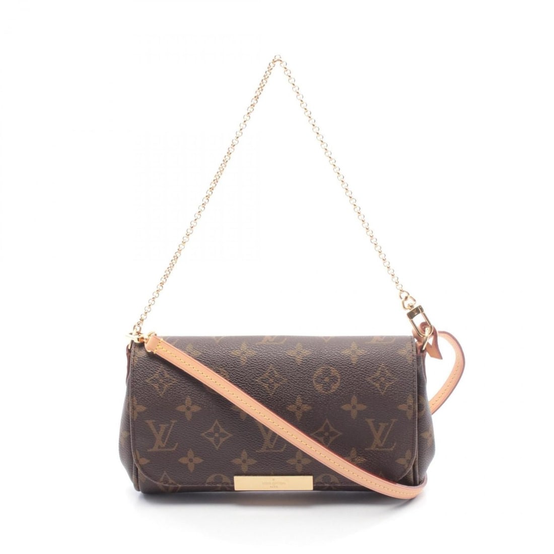 Louis Vuitton Favorite PM Handbag, Coated Canvas and Leather, Monogram, Women's, Brown, M40717: --- Catalog ---Category: SizeSize (HxWxD): 13cm x 21cm x 4cm / 5.11'' x 8.26'' x 1.57''Category: DesignType: HandbagColor: BrownGender: WomenMaterial: Coated canvas , PVC , Monogram , Leather Category
