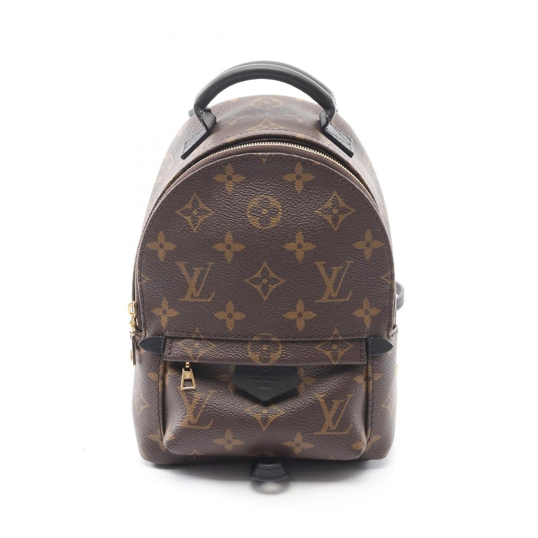 Louis Vuitton Palm Springs Mini Backpack, M44873, Coated Canvas and Leather Monogram, Women's, Brown: --- Catalog ---Category: SizeSize (HxWxD): 22cm x 16cm x 8cm / 8.66'' x 6.29'' x 3.14''Category: DesignType: Backpack, HandbagColor: Black, BrownGender: WomenMaterial: Coated canvas , Leather Category