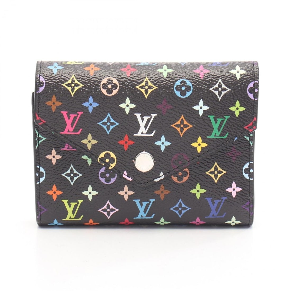 Louis Vuitton LV x TM Portefeuille Victorine Tri-fold Wallet in Coated Canvas Monogram Multicolore, (1 of 15)