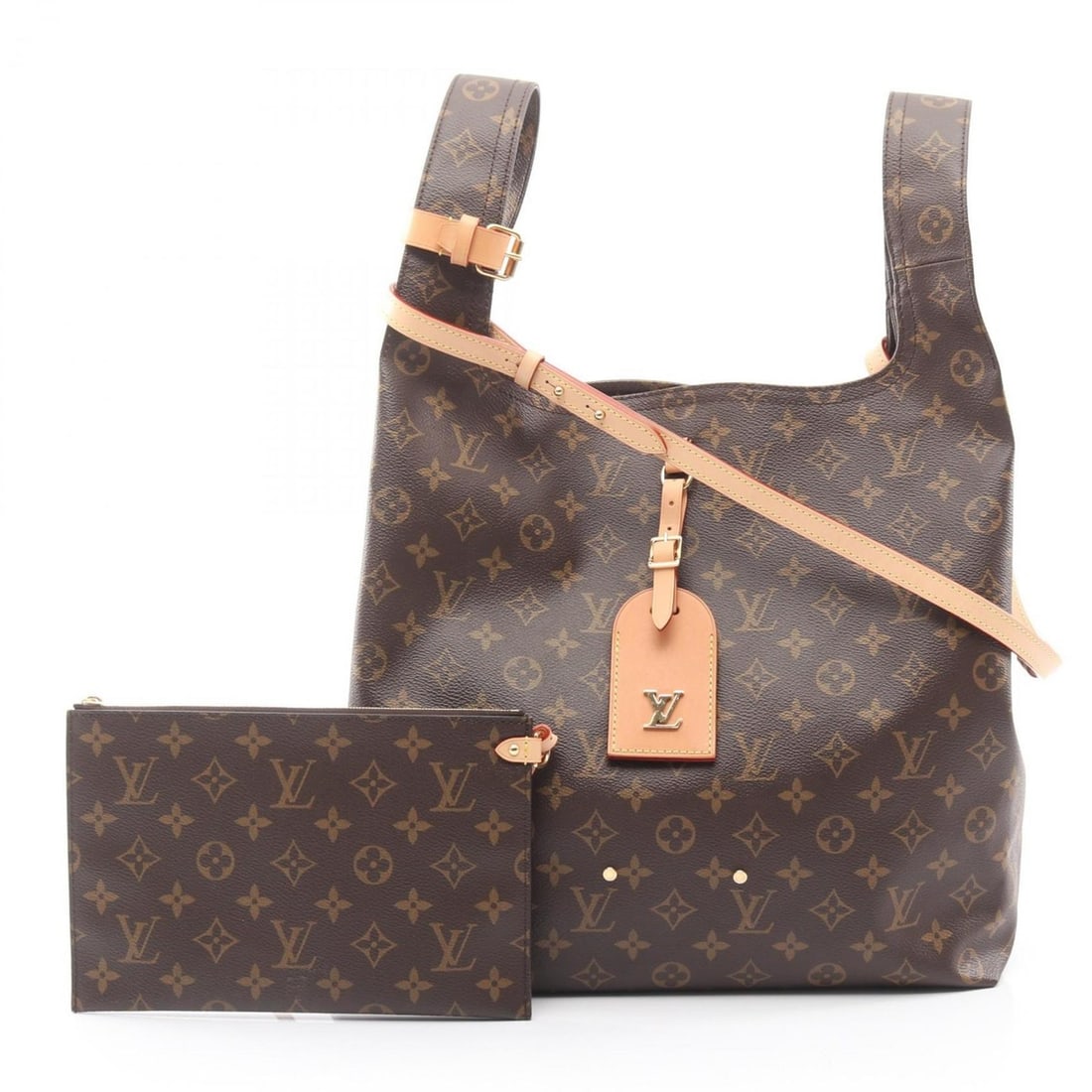 Louis Vuitton Atlantis GM Handbag, Coated Canvas and Leather, Monogram, Women's, Brown, M46817 (1 of 20)