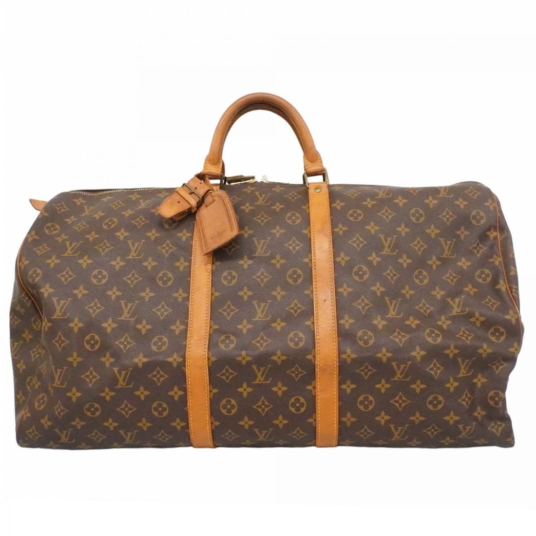 Louis Vuitton Monogram Keepall 60 Boston Bag M41422 Brown Men's/Women's (1 of 20)