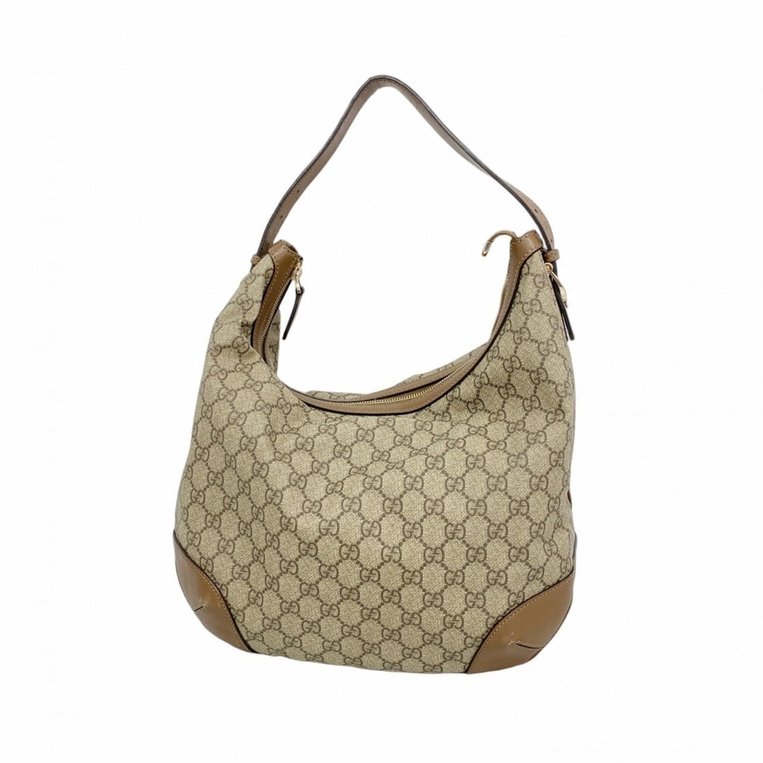 Gucci GG Supreme Shoulder Bag 309618 Brown Champagne Women's (1 of 17)
