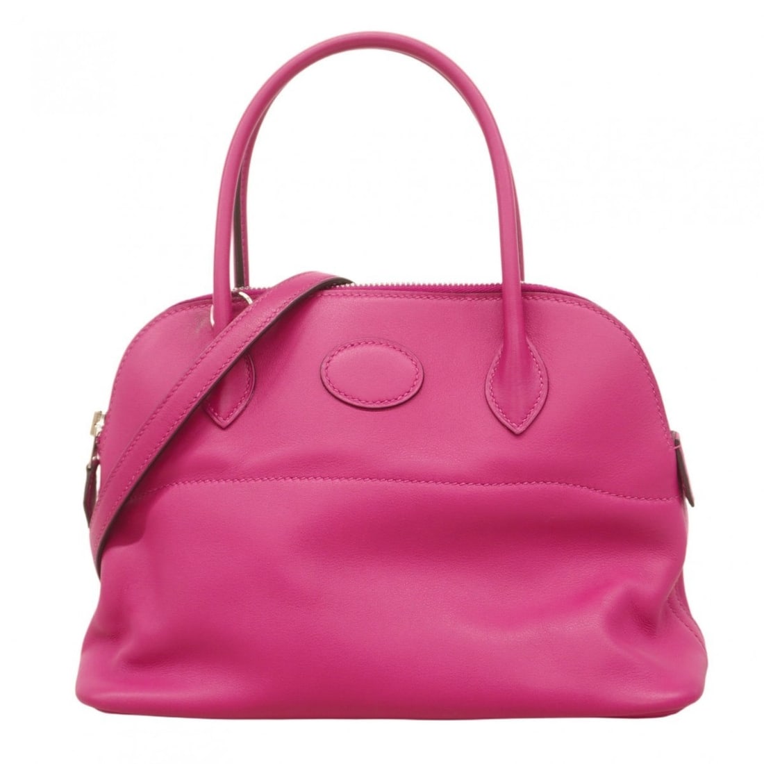 Hermes Hermès Bolide 27 Swift Handbag in Rose Purple with C Stamp, 2-Way Bag for Women (1 of 11)