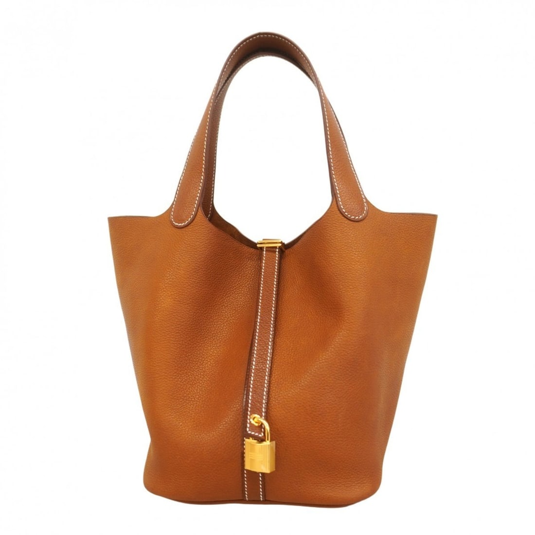 Hermes Hermès Picotin Lock MM Barenia Fauve Handbag, Women's, K Stamp, P2387275 (1 of 13)