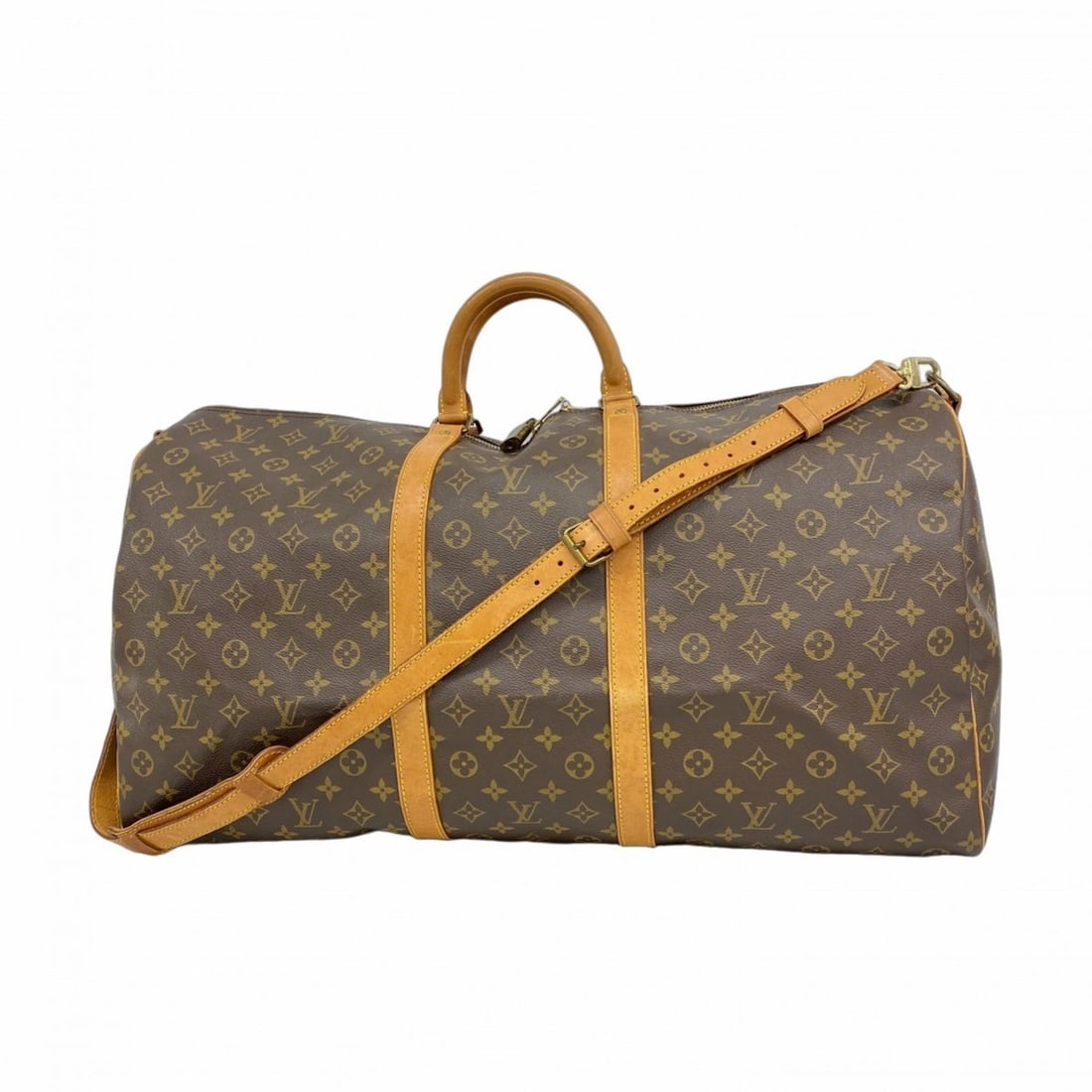 Louis Vuitton Monogram Keepall Bandouliere 60 Boston Bag M41412 Brown Men's/Women's P2383029 (1 of 13)