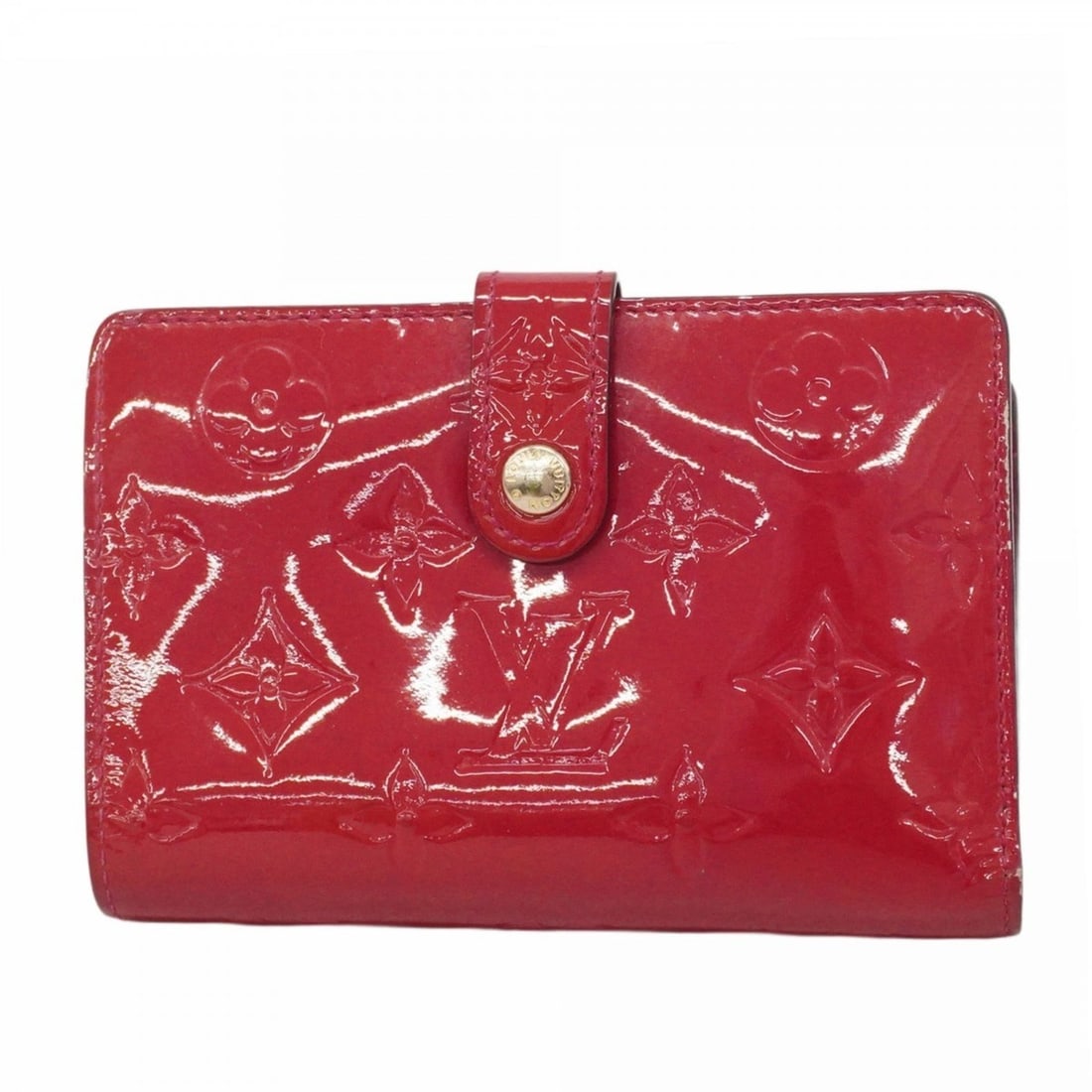 Louis Vuitton Vernis Portefeuille Viennois Wallet M91768 Rose Indigo Women's P2364027 (1 of 14)