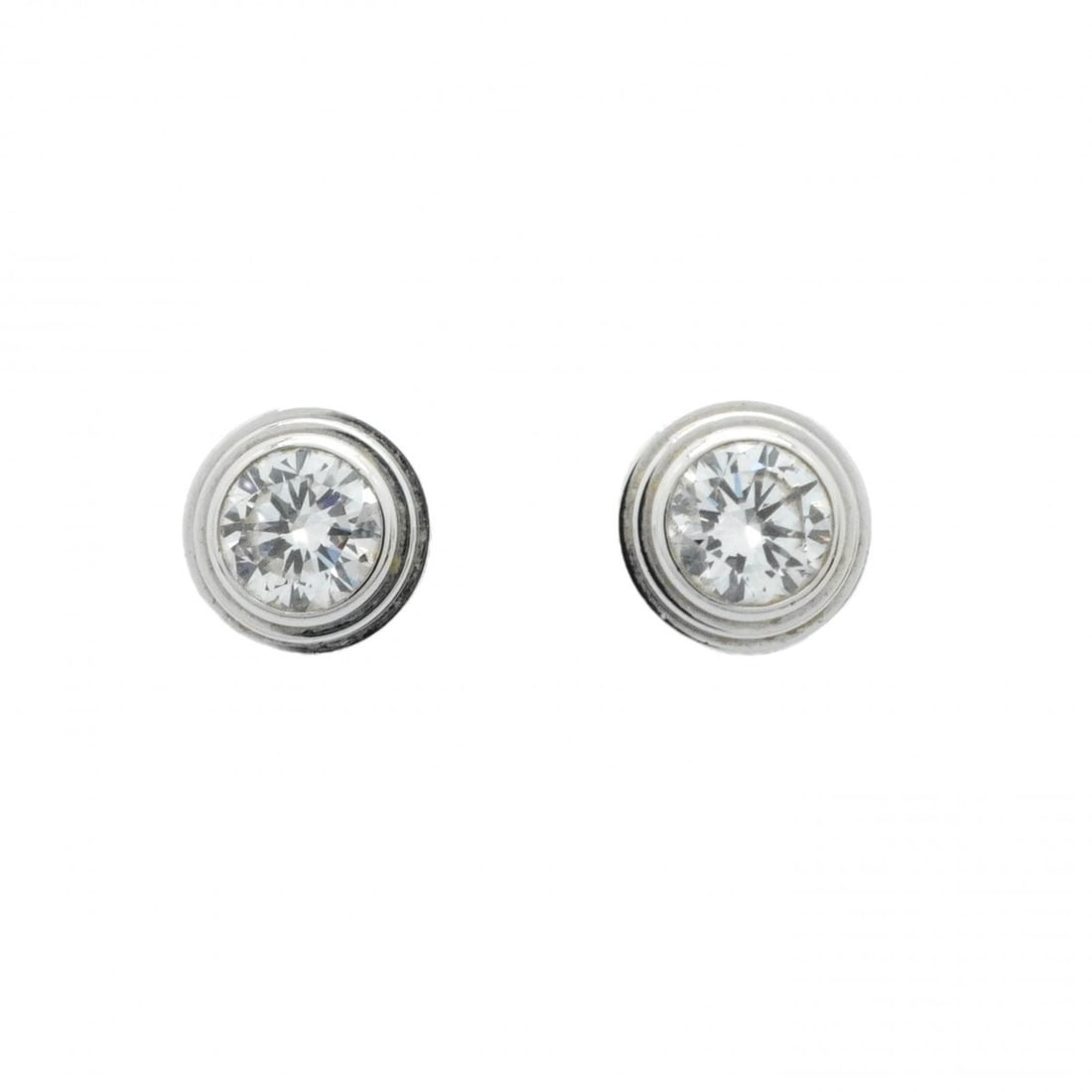 Cartier D'Amour earrings, medium model, 1PD, 18KWG white gold with diamonds, for women (1 of 15)