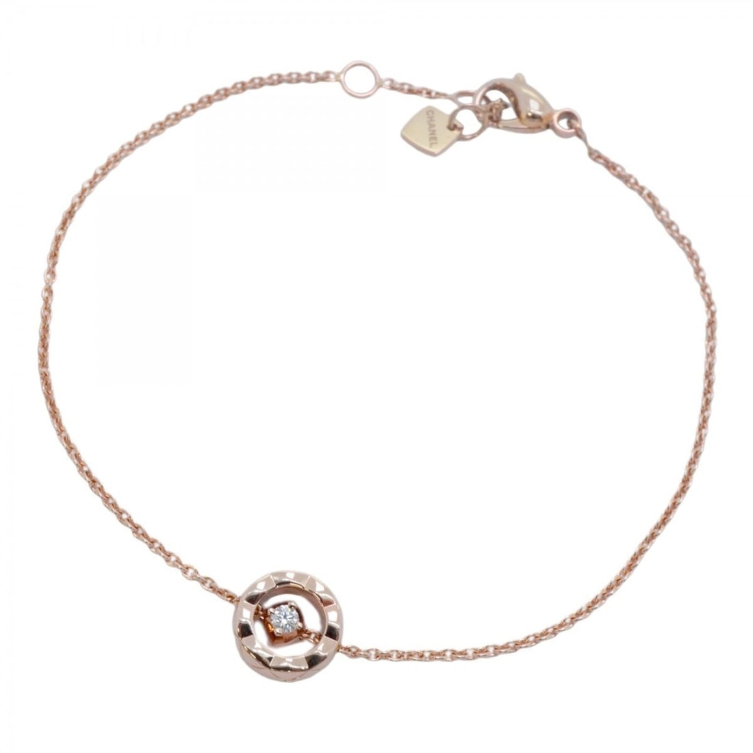 Chanel Coco Crush Bracelet in Beige Gold, 1PD, 18KPG, Pink and Diamonds for Women (1 of 17)
