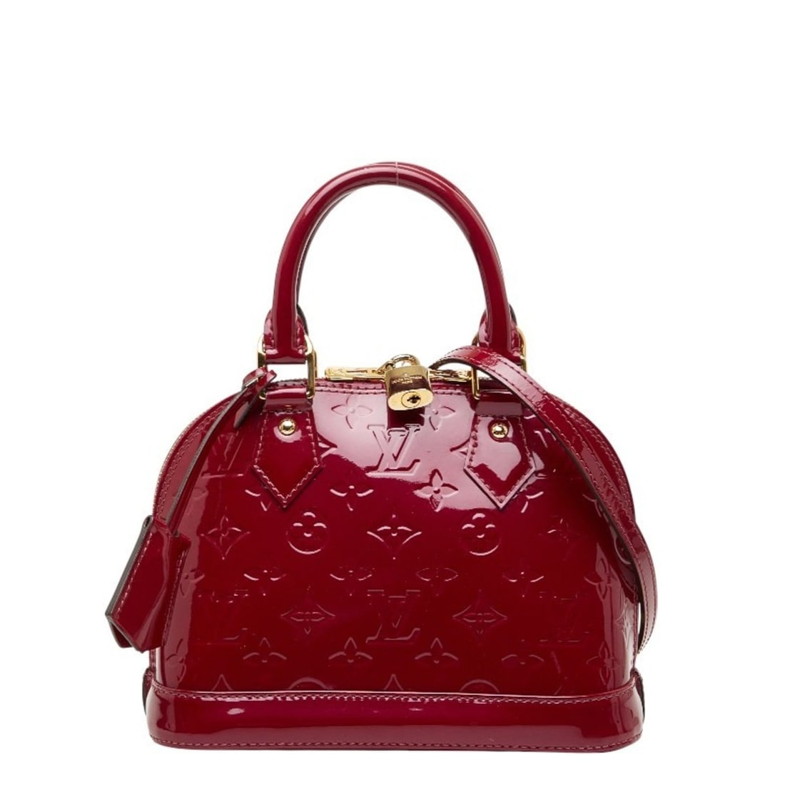 Louis Vuitton Monogram Vernis Alma BB Handbag/Shoulder Bag, 2-Way, M91676, Rouge Fauvist Purple: --- Catalog ---Category: SizeSize (HxWxD): 17.5cm x 23.5cm x 11.5cm / 6.88'' x 9.25'' x 4.52''Category: DesignType: Handbag, Shoulder bagColor: Purple, Rouge fauvisteGender: WomenMaterial: Patent leat