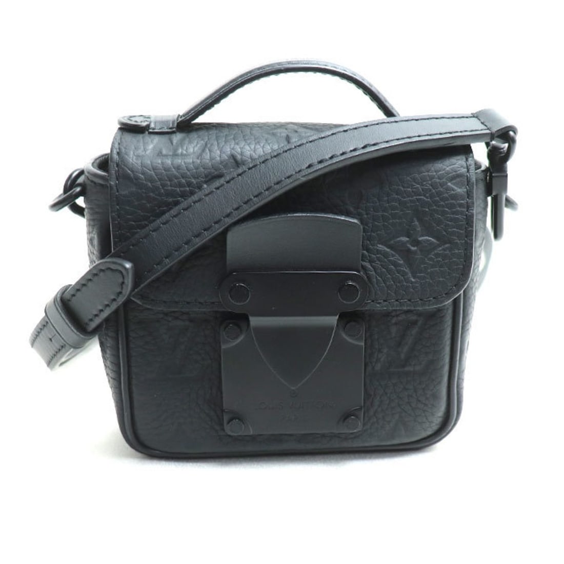 LOUIS VUITTON Pico S-Lock 2-Way Shoulder Bag in Taurillon, Black, M83148, Unisex (1 of 19)
