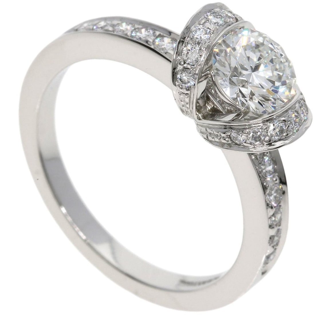 Tiffany & Co. Platinum PT950 Women's Ring, H-VS1-VG, Platinum, Women's, TIFFANY (1 of 13)