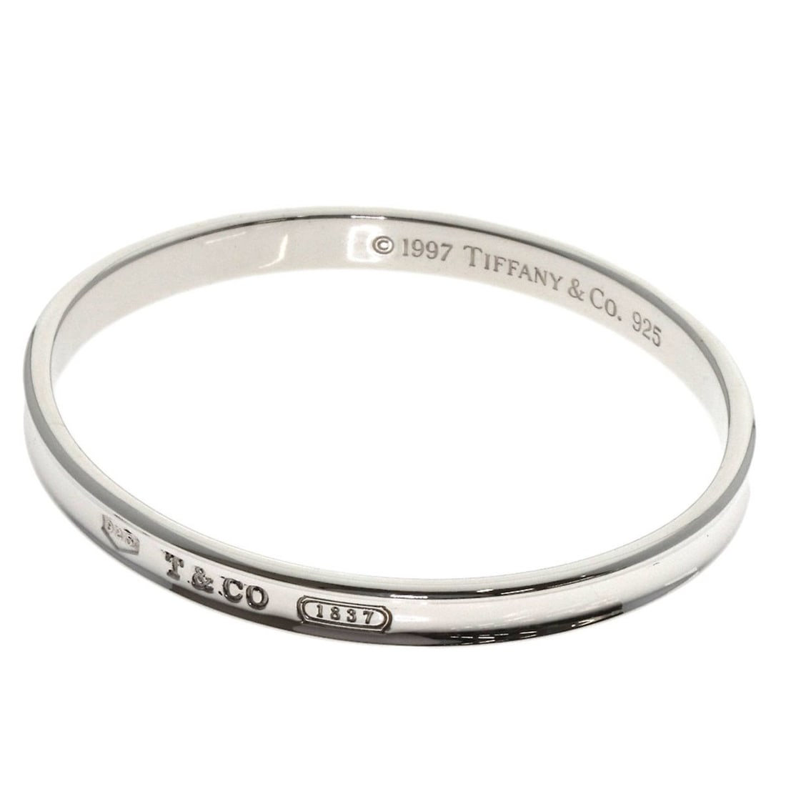 Tiffany 1837 Bangle Bracelet, Silver, Women's, TIFFANY & Co. (1 of 11)