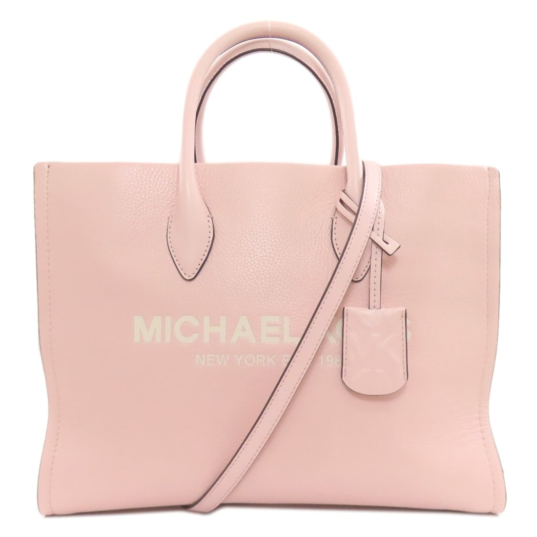 Michael Kors 2-Way Leather Tote Bag for Women: --- Catalog ---Category: SizeSize (HxWxD): 26cm x 35cm x 10cm / 10.23'' x 13.77'' x 3.93''Category: DesignType: Tote bagColor: PinkGender: WomenMaterial: Leather Category: GeneralBrand: Michael Kors--