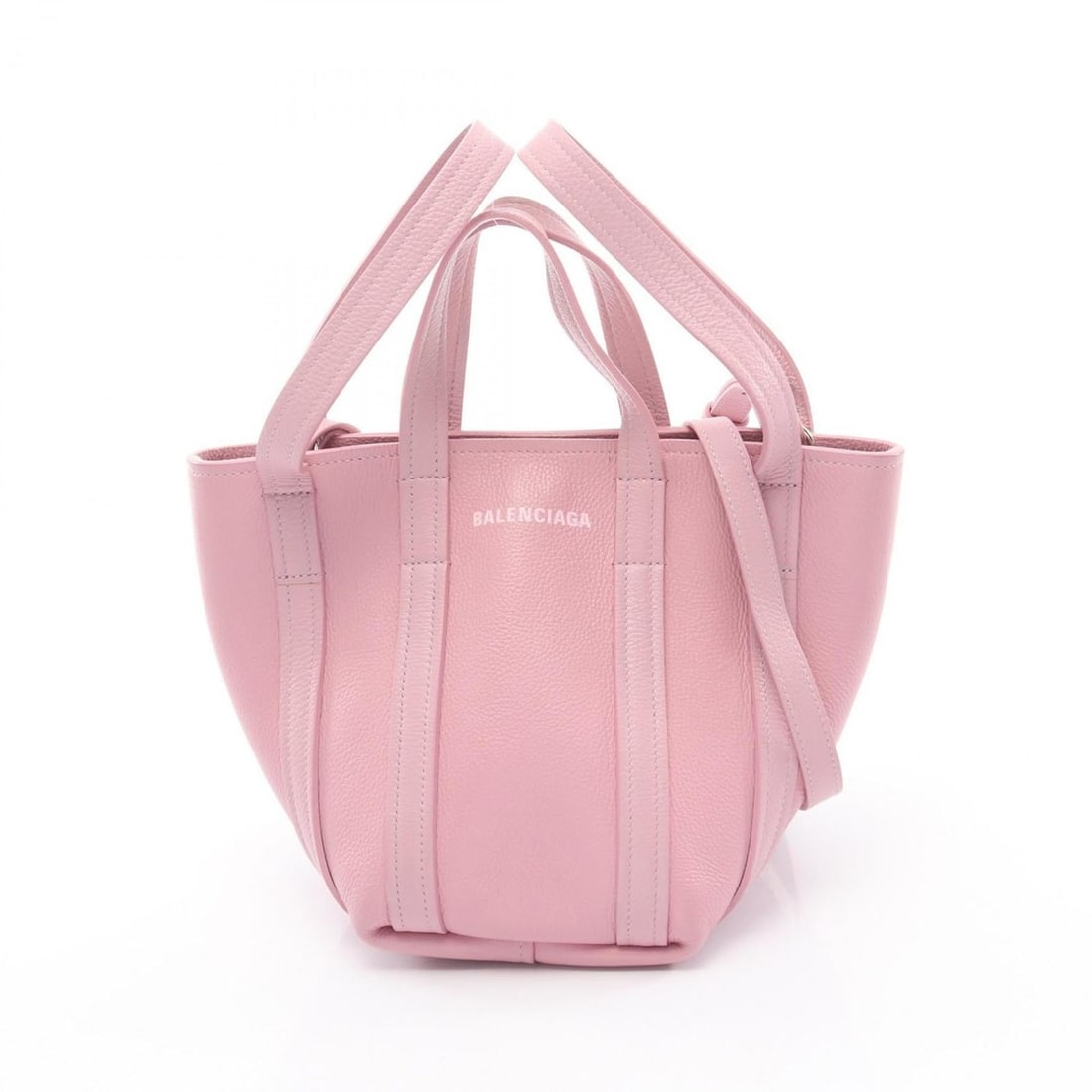 Balenciaga Everyday XS North/South Handbag, Leather, Women's, Pink, 672793: --- Catalog ---Category: SizeSize (HxWxD): 20cm x 13cm x 17cm / 7.87'' x 5.11'' x 6.69''Category: DesignType: HandbagColor: PinkGender: WomenMaterial: Leather Category: GeneralMPN: 672793Brand: Balenc