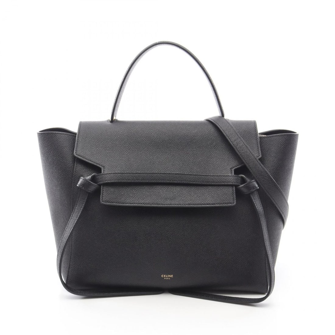 Celine BELT BAG MINI handbag in black leather for women, model 189103: --- Catalog ---Category: SizeSize (HxWxD): 25cm x 28cm x 17cm / 9.84'' x 11.02'' x 6.69''Category: DesignType: HandbagColor: BlackGender: WomenMaterial: Leather Category: GeneralMPN: 189103Brand: Celi