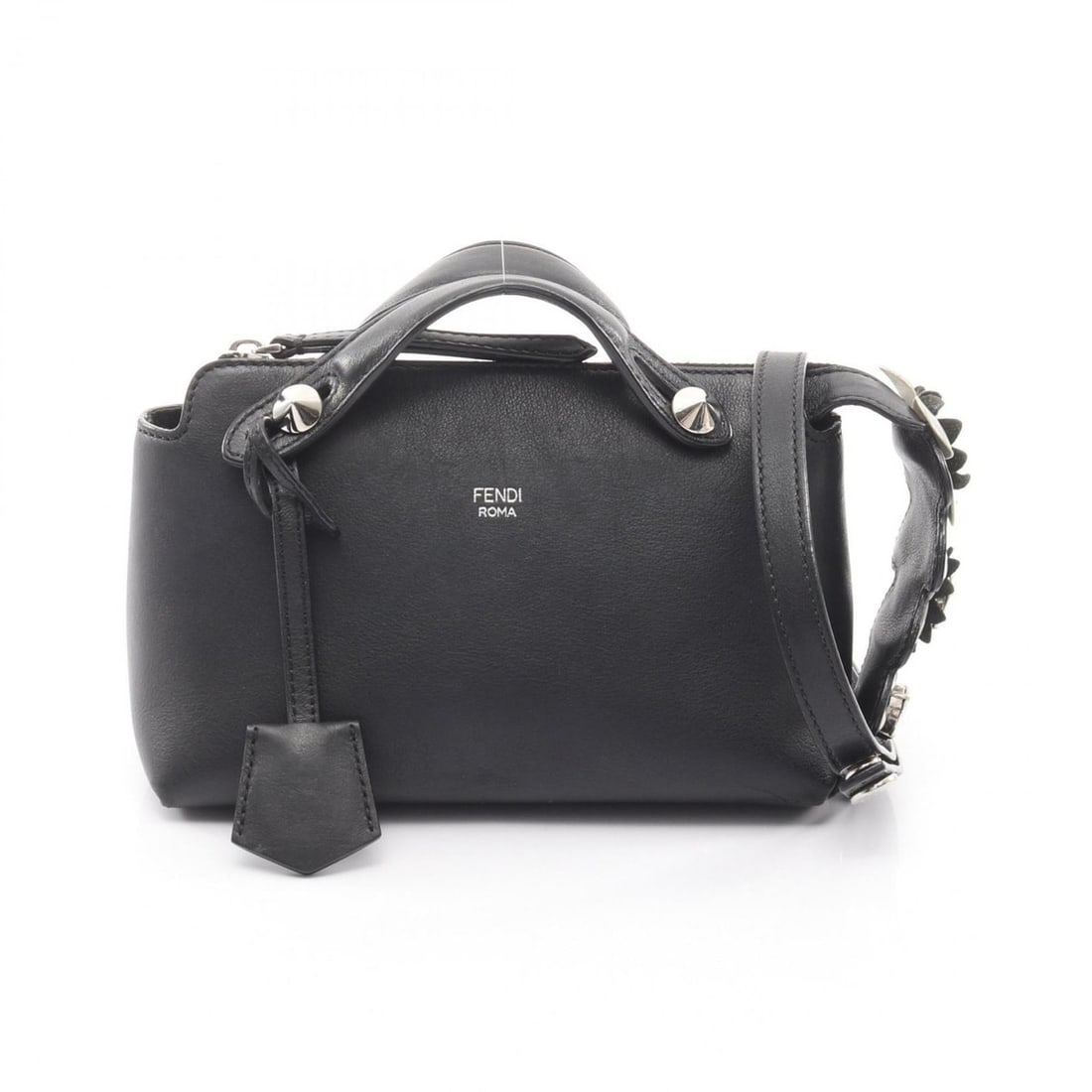 Fendi Mini By the Way Handbag, Leather, Women's, Black, 8BL135: --- Catalog ---Category: SizeSize (HxWxD): 13cm x 19.5cm x 9cm / 5.11'' x 7.67'' x 3.54''Category: DesignType: HandbagColor: BlackGender: WomenMaterial: Leather Category: GeneralMPN: 8BL135Brand: Fend