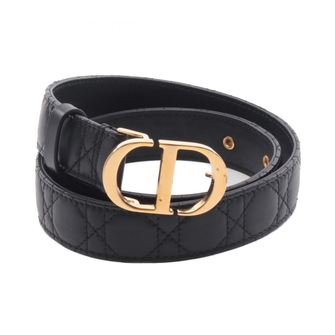 Christian Dior Dior 30 MONTAIGNE Belt, Leather, Women's, Black, B0436UWHN-M900 (1 of 20)