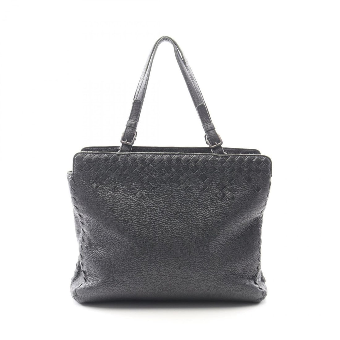 Bottega Veneta Intrecciato Tote Bag, Leather, Handbag, Women's, Black (1 of 10)