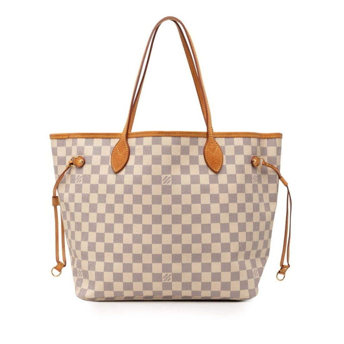 Louis Vuitton Damier Azur Neverfull MM Tote Bag N41361 White Leather Women's LOUIS VUITTON: --- Catalog ---Category: SizeSize (HxWxD): 28.5cm x 46cm x 15cm / 11.22'' x 18.11'' x 5.9''Category: DesignType: Tote bagColor: WhiteGender: WomenMaterial: PVC , Leather Category: GeneralMPN: N41361Br