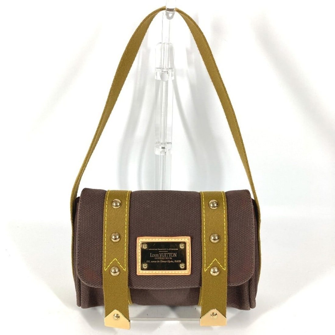 LOUIS VUITTON M40072 Antigua Sac Lava Shoulder Bag, Pochette, Flap, Canvas, Brown, Men's and Women's (1 of 16)