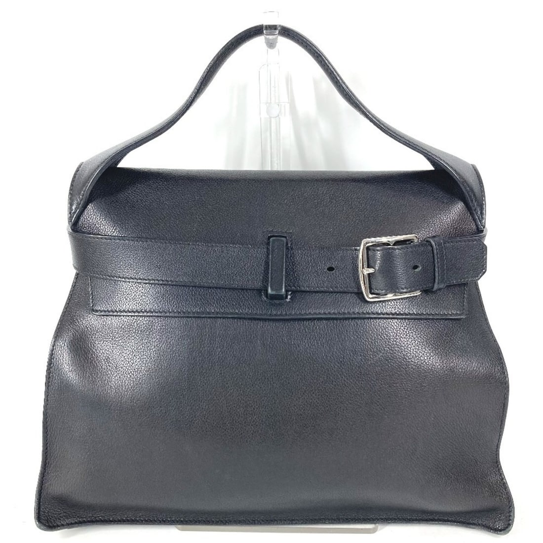 HERMES Etri Belt, a tote bag with flap, available in black leather for men and women. (1 of 18)