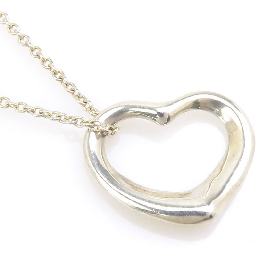 Tiffany & Co. Open Heart Necklace in 925 Sterling Silver for Women, Free Shipping, r11045a: --- Catalog ---Category: SizePendant Size: 15mm x 15mm / 0.59'' x 0.59''Neck Circumference: 41.5 cm / 16.33''Category: DesignColor: SilverGender: WomenMaterial: Silver 925Necklace Type: NecklaceCatego