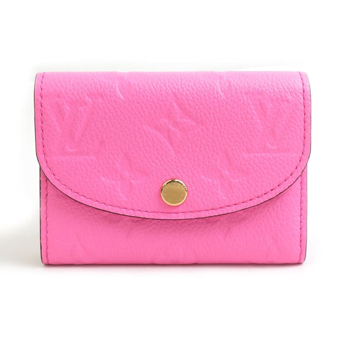 Louis Vuitton Monogram Empreinte Porte Monnaie Rose Lollipop Wallet, Women's, M82485, Free Shipping, (1 of 10)