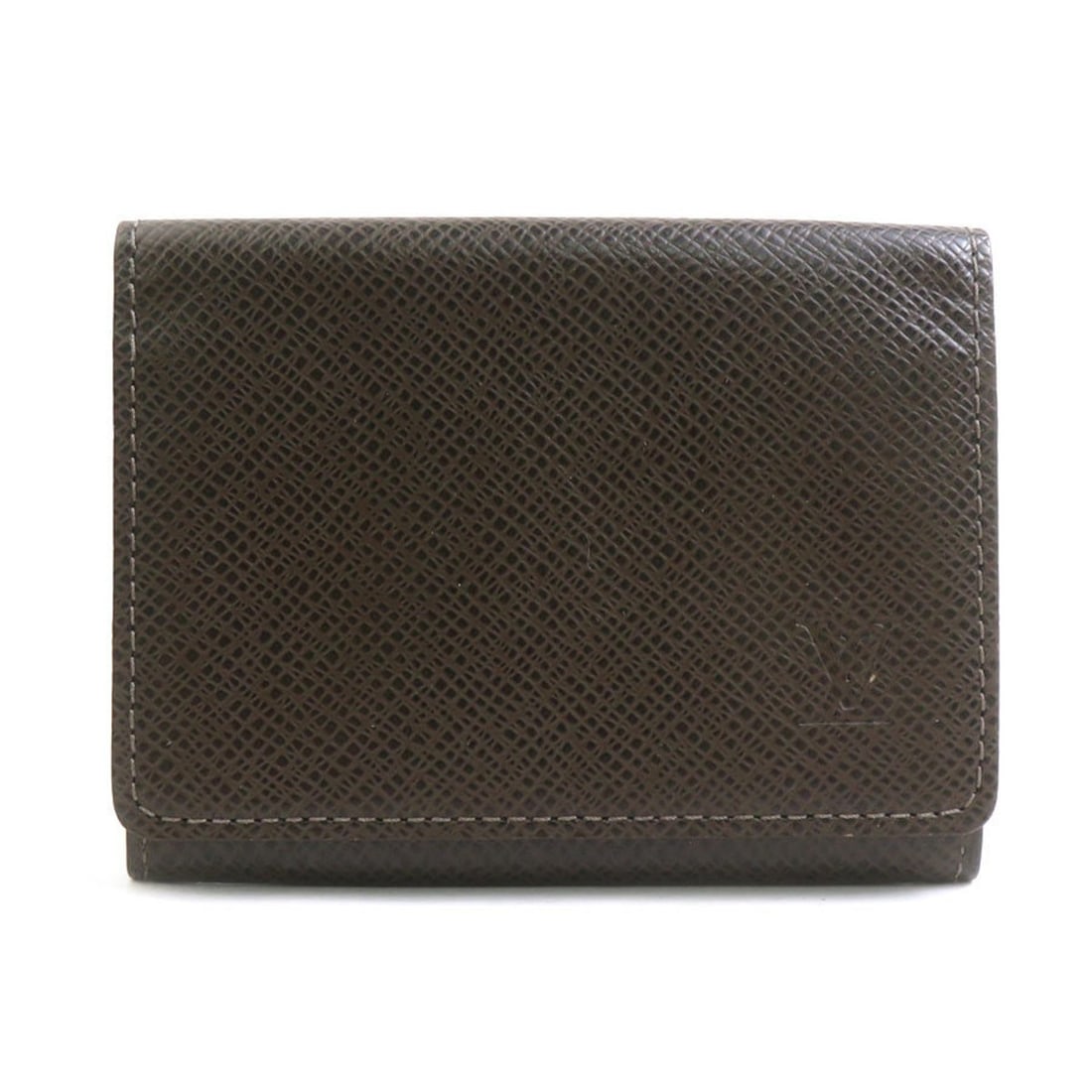Louis Vuitton Taiga Envelope Carte de Visite Business Card Case, Grizzly, Men's, M30928, Free (1 of 9)