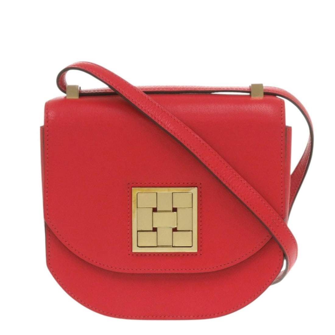 Excellent condition Hermès Mosaic Van Quatre 17 Chevre Red Shoulder Bag with Y Stamp (Made in 2020) (1 of 9)
