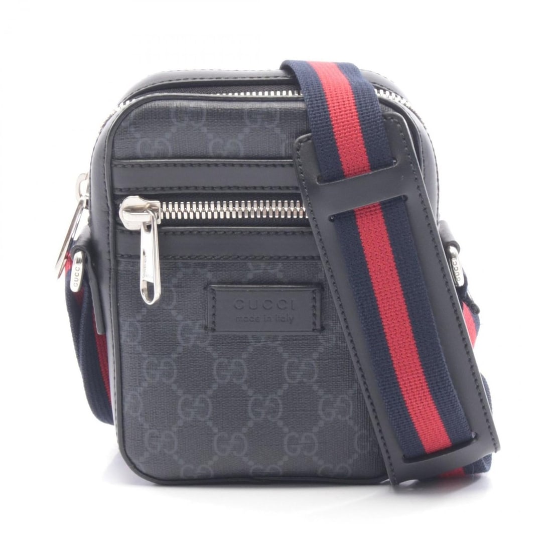 Gucci GG Supreme Messenger Bag with Web Stripe, Shoulder Bag/Handbag, Coated Canvas and Leather, (1 of 20)