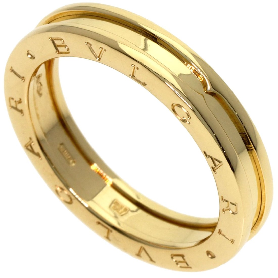 BVLGARI B-zero1 1-Band XS #64 Ring, 18K Yellow Gold, Women's (1 of 15)