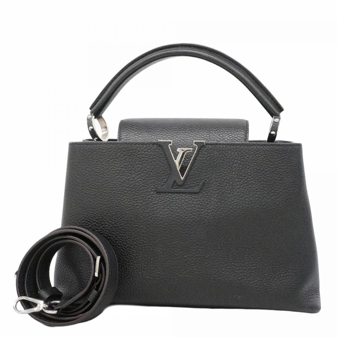 Louis Vuitton Taurillon Capucines PM Handbag M42242 Noir 2-Way Bag for Women P2396781 (1 of 14)