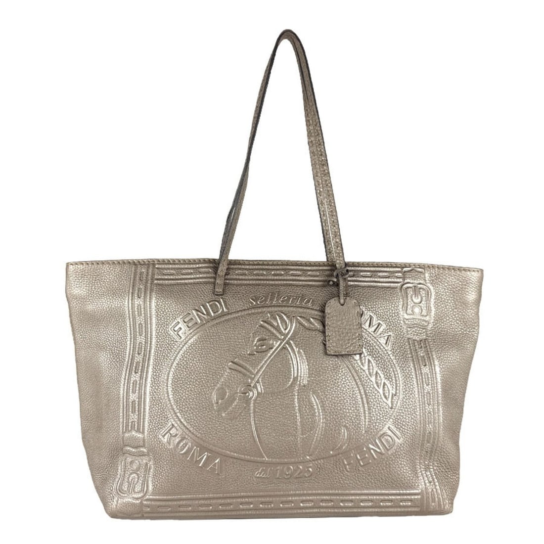 Fendi Selleria Leather Shoulder Bag in Light Gold for Women, Free Shipping, z8766: --- Catalog ---Category: SizeSize (HxWxD): 27cm x 36cm x 13cm / 10.62'' x 14.17'' x 5.11''Category: DesignType: Shoulder bagColor: GoldGender: WomenMaterial: Leather Category: GeneralLine: SelleriaBra