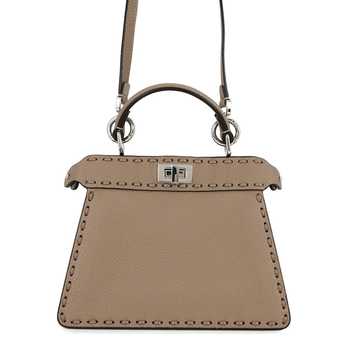 Fendi Peekaboo Selleria I.C.U. Petit Handbag 8BN335 FENDI 2-way Shoulder Bag Women's (1 of 18)