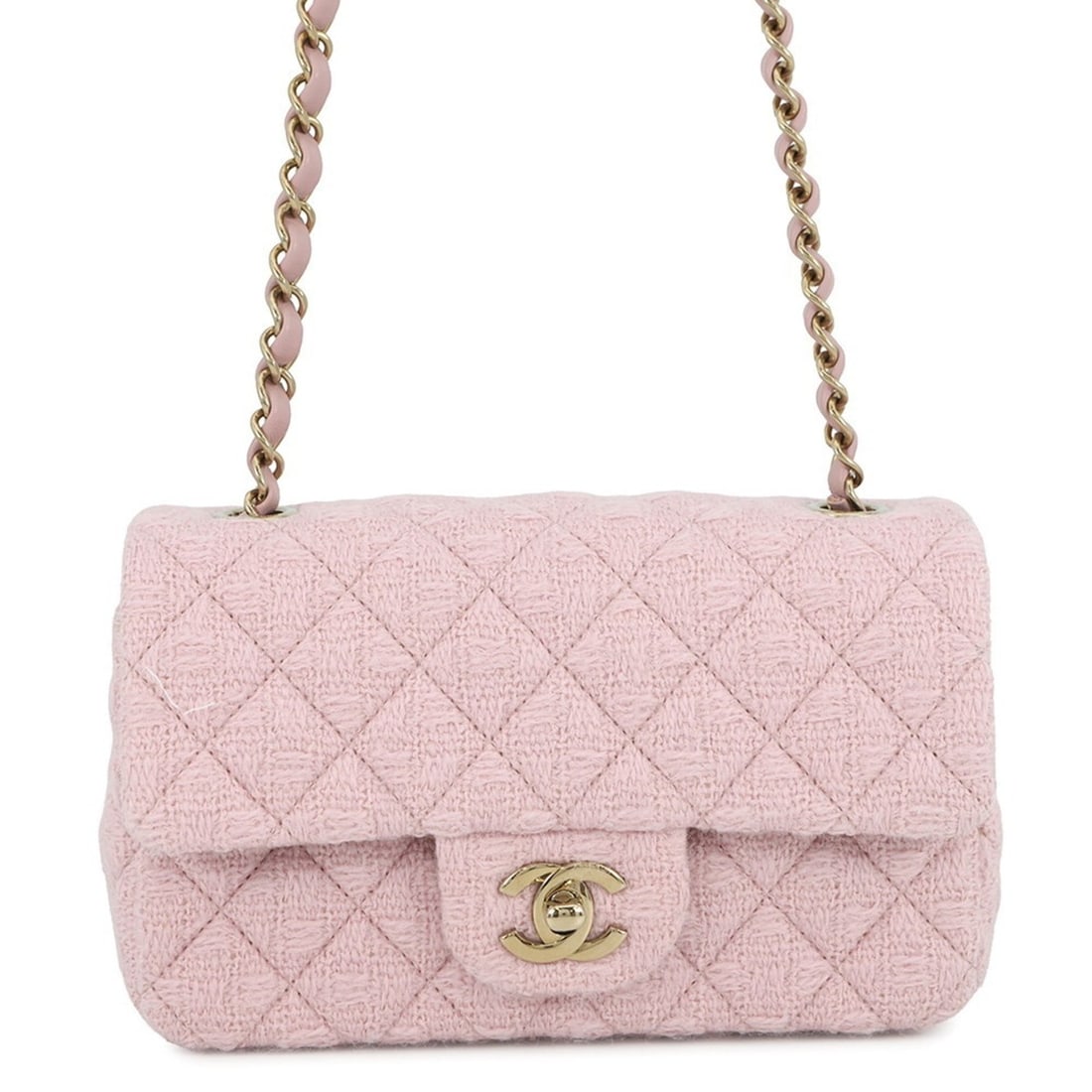 CHANEL Mini Matelasse 20 Chain Shoulder Bag with Coco Mark and Tweed A69900 Women's Handbag: --- Catalog ---Category: SizeSize (HxWxD): 12cm x 20cm x 7cm / 4.72'' x 7.87'' x 2.75''Category: DesignType: Handbag, Shoulder bagColor: PinkGender: WomenMaterial: Tweed Category: GeneralMPN: A69900Br