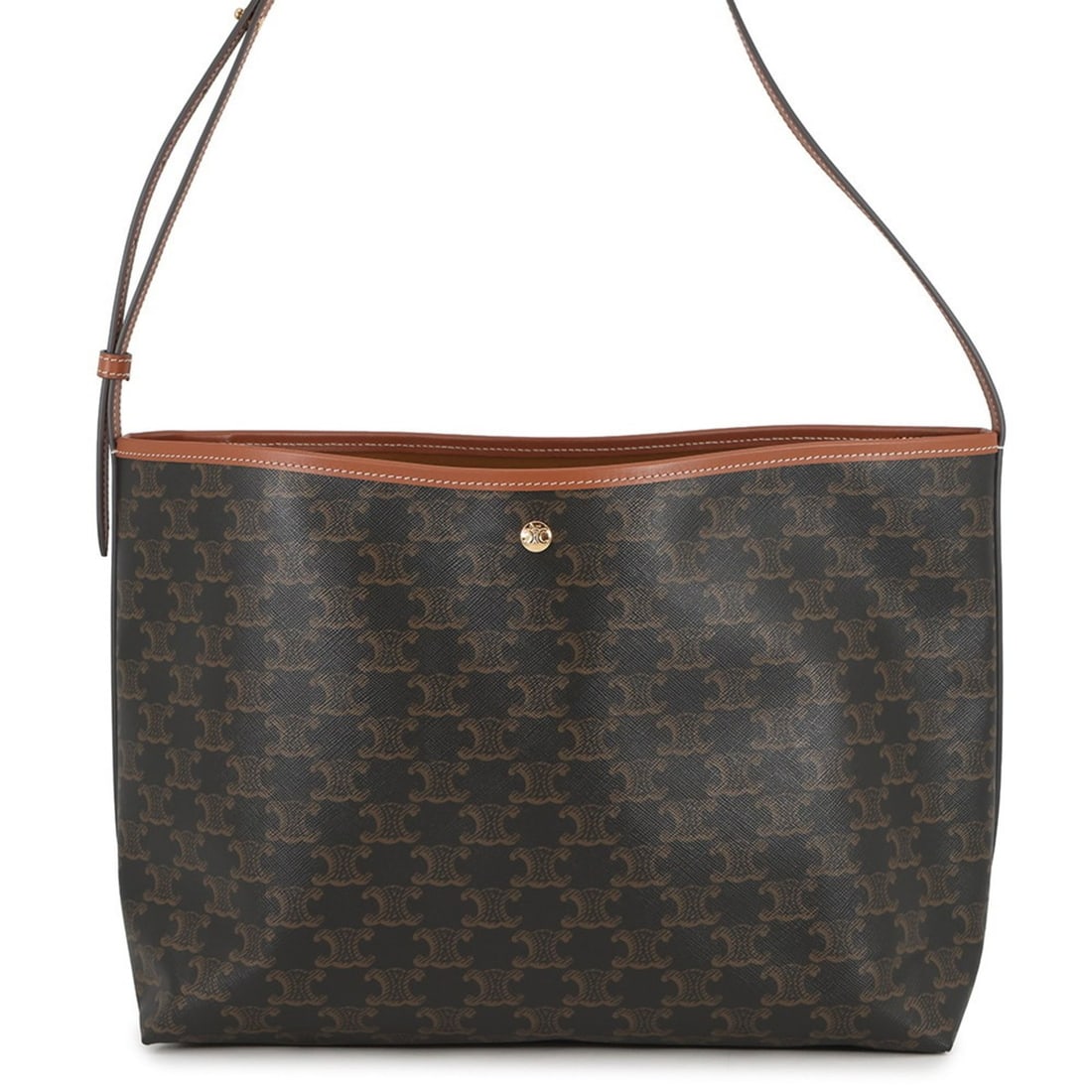 Celine Triomphe Leather Shoulder Bag 123912GXC.04LU CELINE Soft Shopper Handbag: --- Catalog ---Category: SizeSize (HxWxD): 24cm x 32cm x 13.5cm / 9.44'' x 12.59'' x 5.31''Category: DesignType: Handbag, Shoulder bagColor: Brown, Dark brownGender: WomenMaterial: PVC , Leather Outer