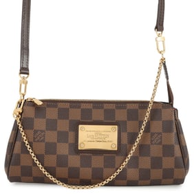 Louis Vuitton Damier Ebene Eva Shoulder Bag N55213 LOUIS VUITTON Pouch 2-way Handbag