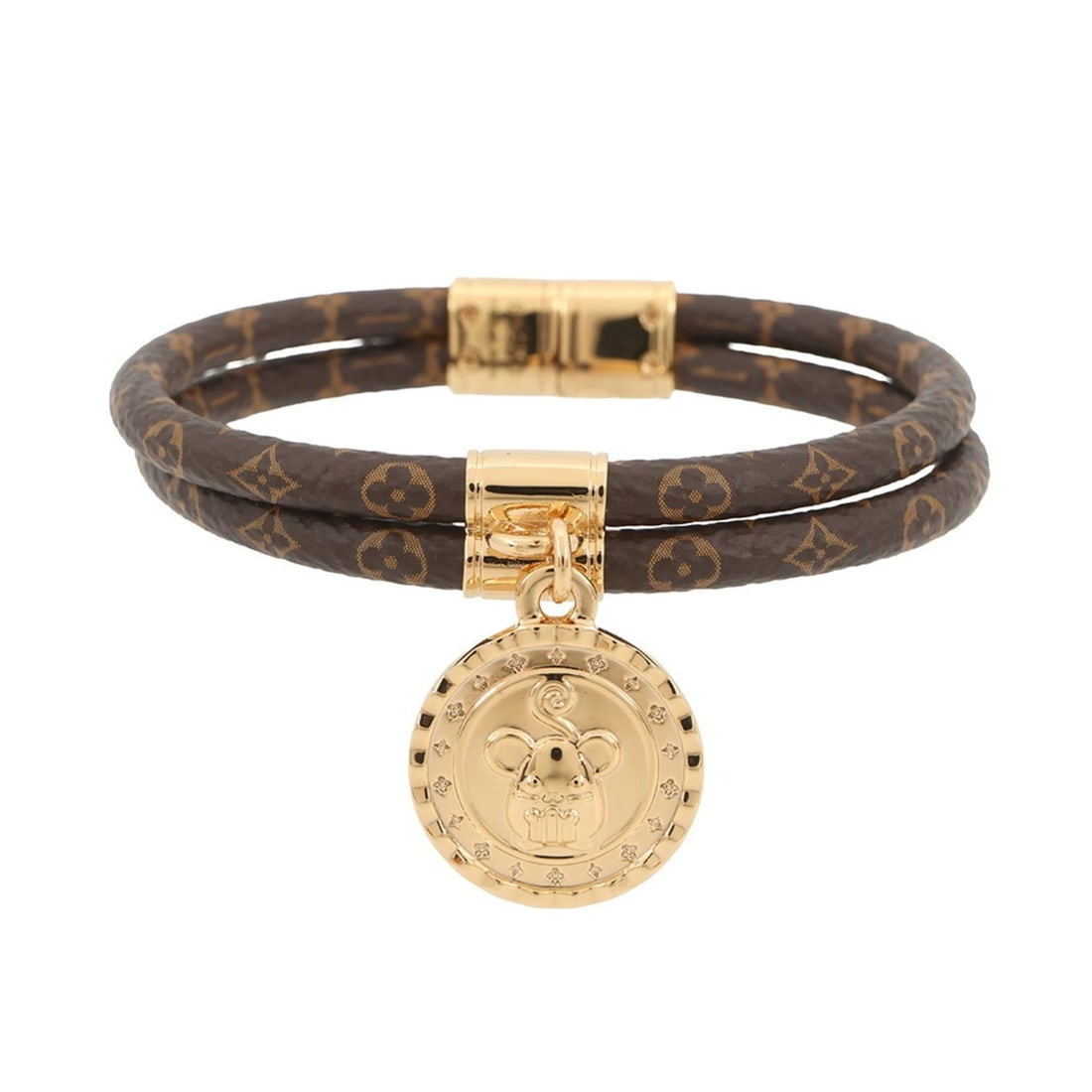 Louis Vuitton Monogram Rodeo Bracelet M6790F LOUIS VUITTON BRACELET: --- Catalog ---Category: SizeLength: 17.5cm / 6.88''Category: DesignType: Charm braceletColor: BrownGender: WomenMaterial: MonogramCategory: GeneralBrand: Louis VuittonCountry of Origin: Spain--- Item