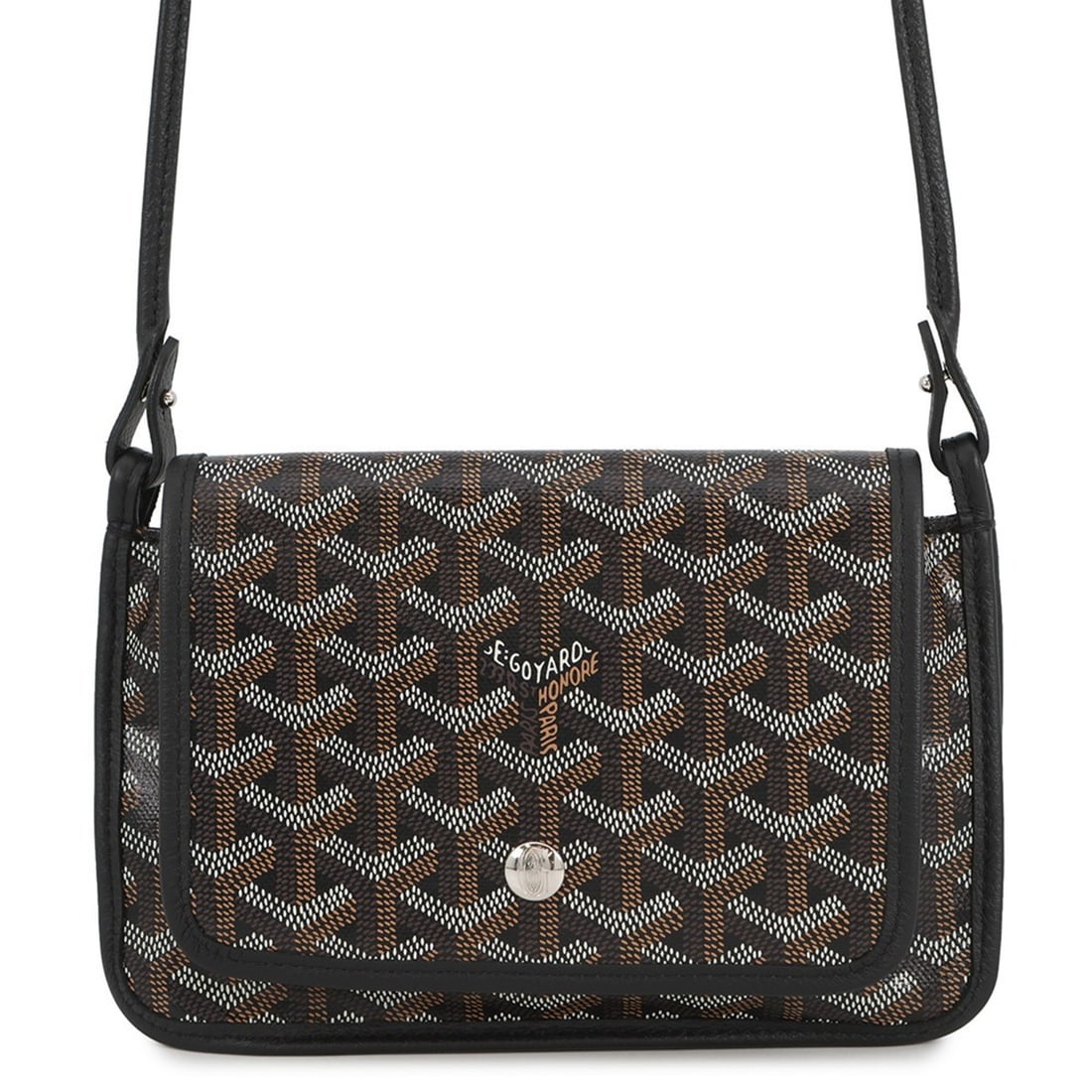 Goyard Plumet Shoulder Bag, Pouch Wallet, PLUMETPMLTY01CL01P GOYARD Black Handbag: --- Catalog ---Category: SizeSize (HxWxD): 13.5cm x 20cm / 5.31'' x 7.87''Category: DesignType: Shoulder bagColor: BlackGender: WomenMaterial: PVC , Leather Category: GeneralBrand: GoyardCountry of Or