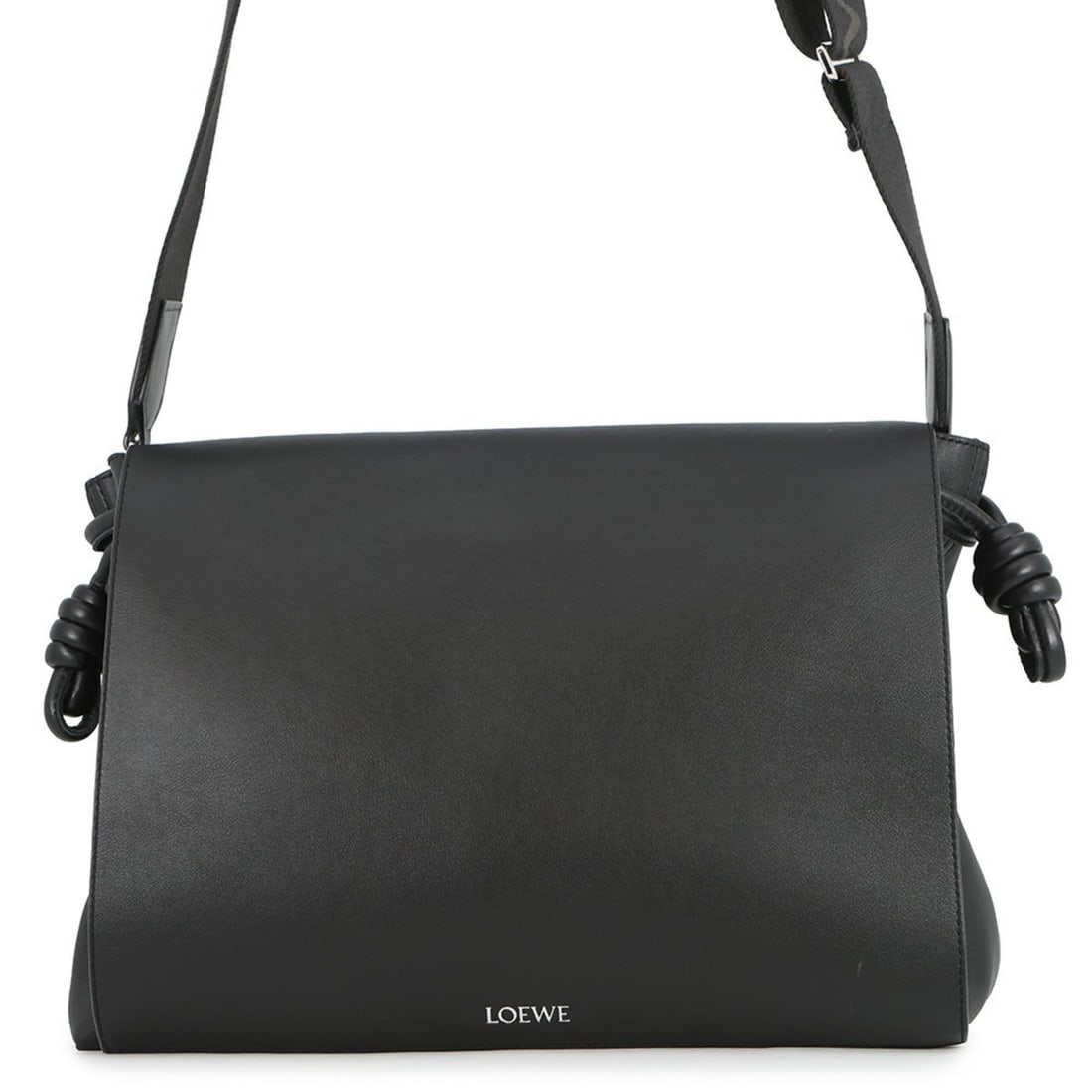 LOEWE Flamenco Satchel Shoulder Bag in Leather (B411FSAX04) - Men's 2-Way Black. Handbag.: --- Catalog ---Category: SizeSize (HxWxD): 25.5cm x 32.5cm x 11.5cm / 10.03'' x 12.79'' x 4.52''Category: DesignType: Shoulder bagColor: BlackGender: MenMaterial: Leather Category: GeneralBrand: Loewe