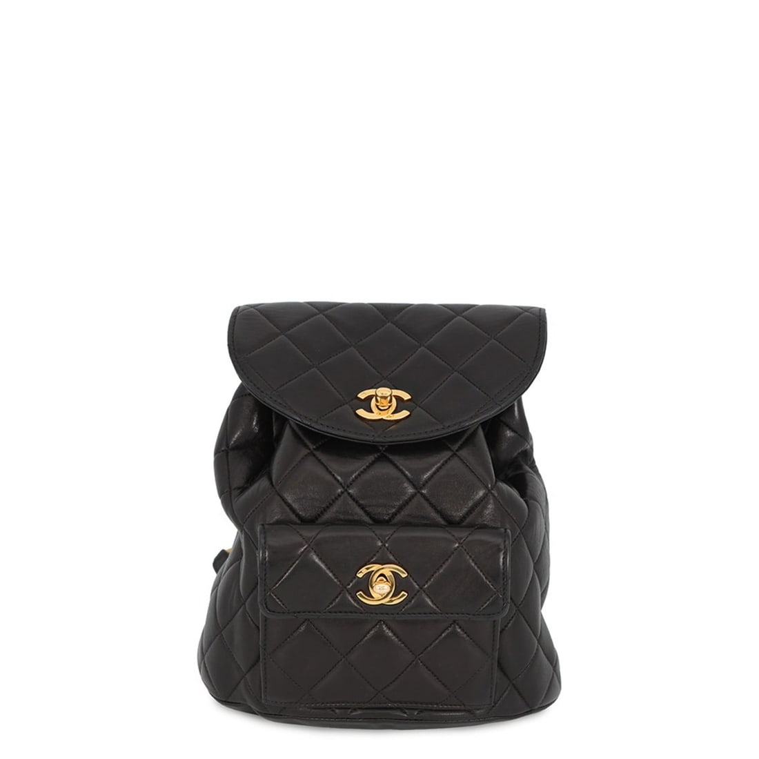 Chanel Coco Mark Matelasse Chain Shoulder Backpack in Lambskin (A10177) - Black. Women's Handbag.: --- Catalog ---Category: SizeSize (HxWxD): 24cm x 21cm x 9.5cm / 9.44'' x 8.26'' x 3.74''Category: DesignType: HandbagColor: BlackGender: WomenMaterial: Leather Leather/Fur Type: LambskinCategory: Gen