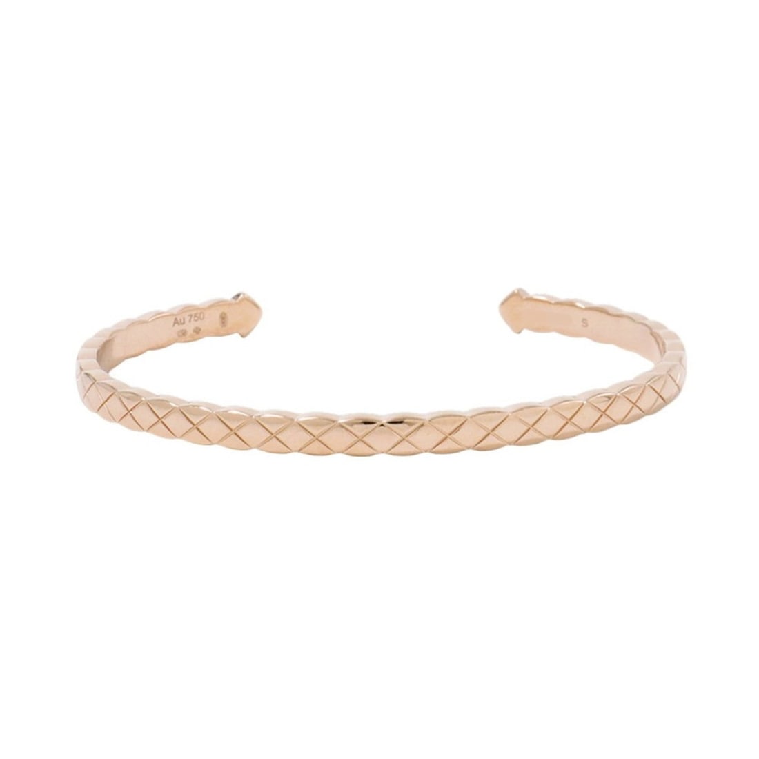 Chanel Coco Crush Collection Bracelet in 18K Pink Gold, Size S, J11664. Bangle. (1 of 13)