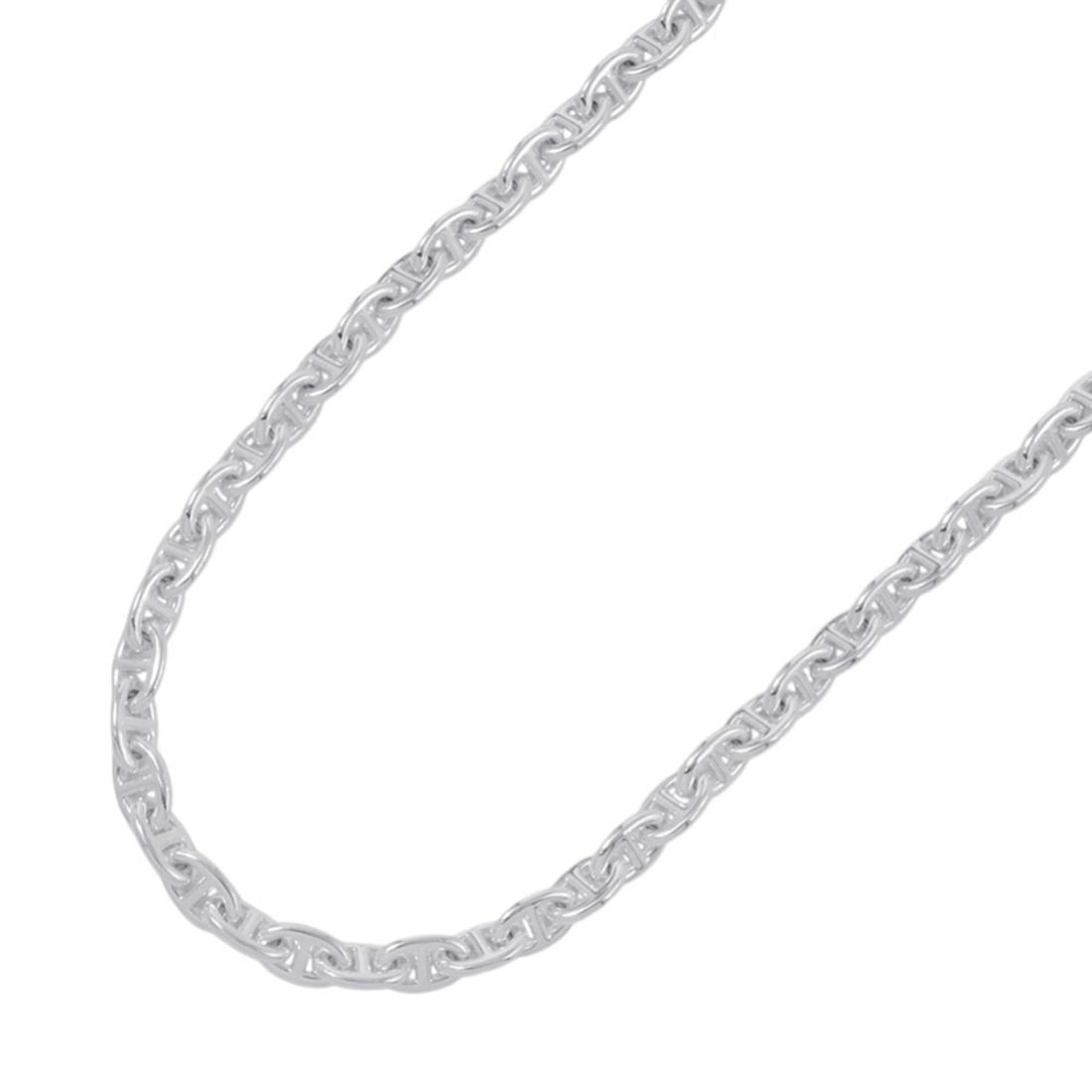 Hermes Chaine d'Ancre PM Necklace, 43 links, SV925 silver. HERMES Necklace. (1 of 15)